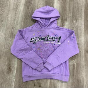 purple sp5der hoodie